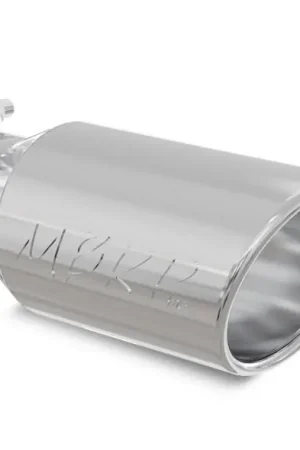 MBRP Universal Tip 4in OD 2.75in Inlet 10in Length Angled Rolled End T304 Premium