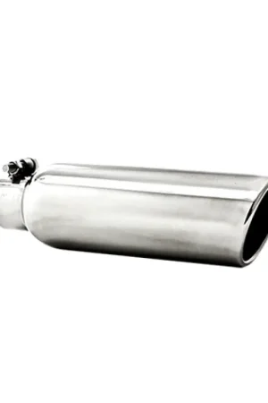 Final Sale MBRP Universal Tip 3.5in OD 2.25in Inlet 12in L Angled Cut Rolled End Clampless No-Weld T304