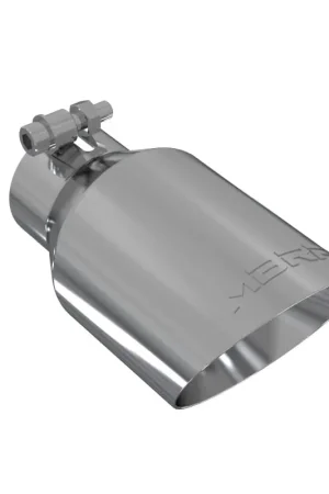 MBRP Universal Tip 4in O.D. Dual Wall Angled 2.5in inlet 8in length T304 Weekend Sale