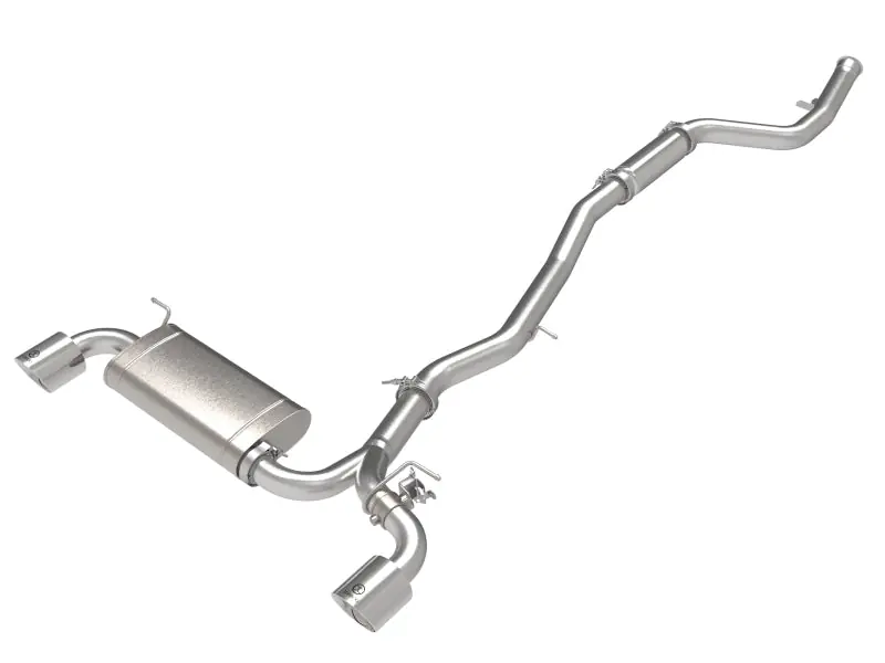 Certified aFe POWER Takeda 2021 Toyota Supra 2.0L (t) 2.5in-3in 304 SS CB Exhaust w/ Polished Tips