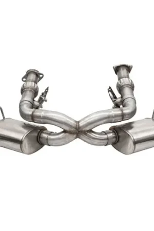 Corsa 20-25 Corvette C8 3in Valved Cat-Back 4.5in Pol Quad Tips Fits Factory Perf Exhaust DeletesAFM Exclusive Offer