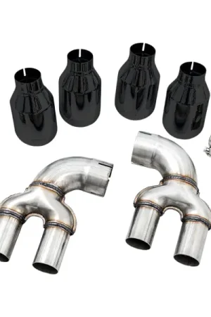 AWE Tuning 2019+ BMW M340i (G20) OE-Config-To-Quad Tip Conversion Kit - Diamond Black Tip Must Have