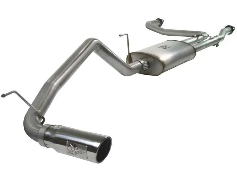 aFe MACHForce XP Exhaust Cat-Back 2.5/3in SS-409 w/ Polished Tip 04-12 Nissan Titan V8 5.6L Hot Deal