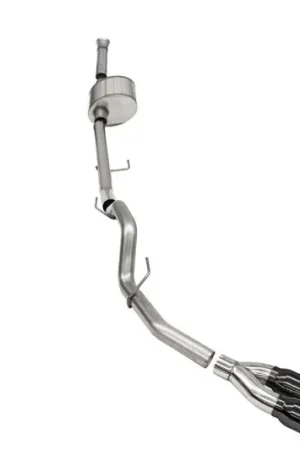 Money Back Guarantee Corsa 2021-2025 Ford F-150 SuperCab/6.5in Bed 5.0L V8 Xtreme Cat-Back Single Side Exit-Black PVD