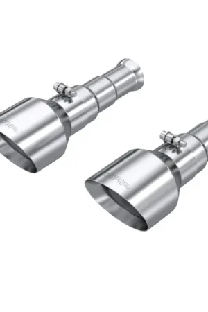 Original MBRP 19-24 Ram 1500 Classic 5.7L Hemi 5in OD Dual Wall Angle Cut T304 SS CB Exhaust Tips - Pair