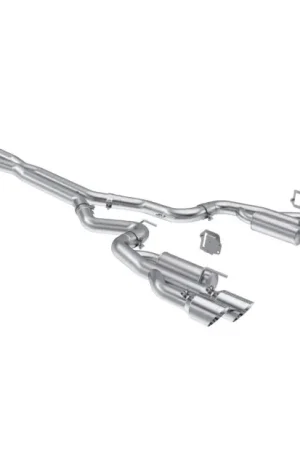 Secure Checkout MBRP 2024+ Ford Mustang 5.0L T304 SS 3in Cat-Back Dual Split Exhaust w/ Quad Tips (Valve Delete)