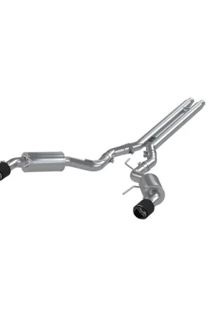 Limited Offer MBRP 15-17 Ford Mustang GT 5L(Coupe) 3in Catback Dual Split Rear w/ 4.5in Carbon Fiber Tips (Street)