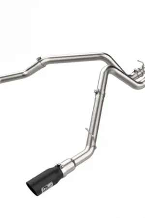 aFe 21-24 Ford F-150 Vulcan Series 3 IN to 3-1/2 IN Stainless Steel Cat-Back Exhaust System - Black Direct From Factory