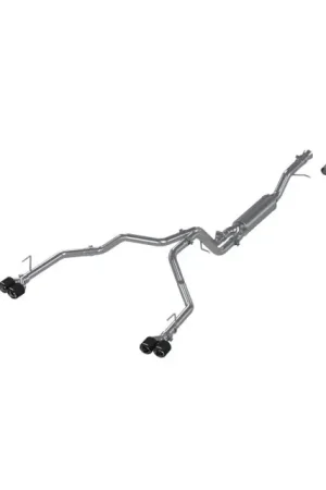 MBRP 2021+ Chevy Tahoe / GMC Yukon T304 SS 3in Cat-Back Dual Split Exhaust w/ Quad Carbon Fiber Tips Must Have