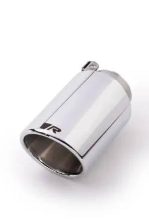 Remus Stainless Steel 102mm Angled Rolled Edge Chrome w/Adjustable Clamp Tail Pipe (Single) Holiday Sale