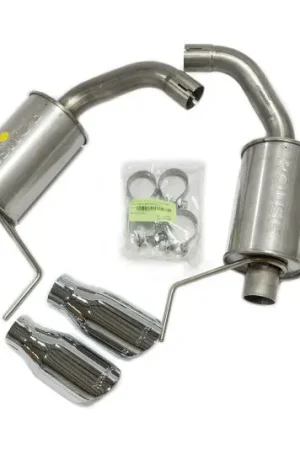 Seasonal Sale Roush 2015-2024 Ford Mustang 3.7L/2.3L V6/I4 Exhaust Kit w/ Round Tips