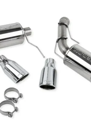 Roush 2011-2014 Ford Mustang V6 Enhanced Sound Dual Axle-Back w/ Round Tips Direct From Manufacturer