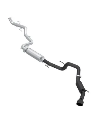 MBRP 2024 Toyota Tacoma 2.4L (Excl Leaf Spring) 3in Cat-Back Single Exit Blk-Coated Aluminized Steel Last Chance
