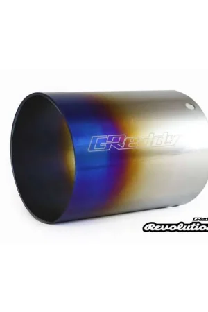 GReddy Burnt Titanium Tip 115mm Diameter 150mm Length (Revolution RS/RS-TI/RS-Race) - 160 Rev RS (L) Fresh Stock
