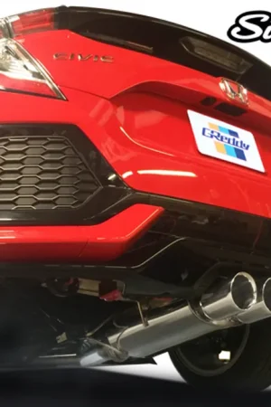 Fresh Stock GReddy 2017+ Honda Civic Sport Hatchback 76mm Supreme SP Cat-Back Exhaust