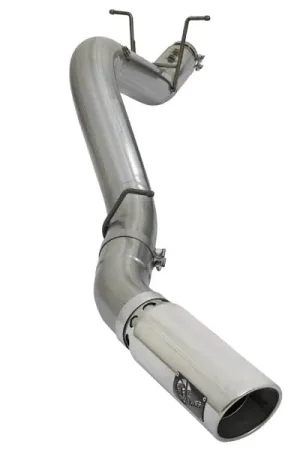 Secure Checkout aFe LARGE BORE HD 5in 409-SS DPF-Back Exhaust w/Polished Tip 2017 GM Duramax V8-6.6L (td) L5P
