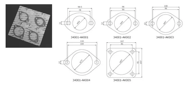 Buy Direct HKS Gasket 60mm Universal EX (2pcs)