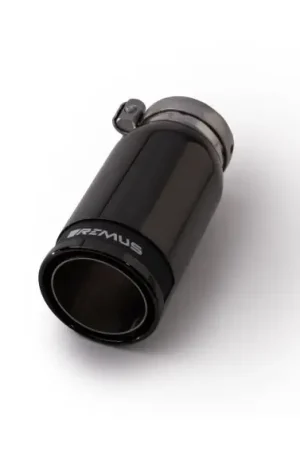 Remus Universal Sport Exhaust 84mm Blk Chrm Straight w/Carbon Insert & Adj Clamp Tail Pipe (Single) Last Chance