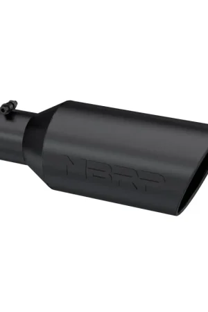 Best Seller MBRP Universal Exhaust Tip 7in O.D. Rolled End 4in Inlet 18in Length - Black