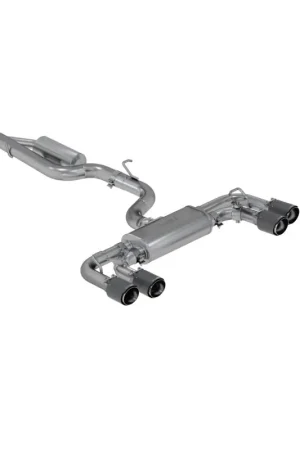 Hassle-Free Returns MBRP 15-19 VW Golf R 3 in Cat Back w/ 4 in OD Quad Carbon Fiber Tips - T304