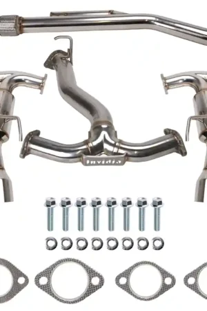 Same Day Shipping Invidia 2022+ Subaru WRX Gemini Single Layer Quad Stainless Steel Tip Cat-Back Exhaust