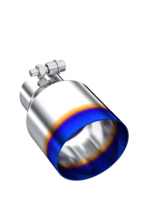 MBRP Burnt End Tip 2.5 ID 4 ID Out 6.5 length Single Wall Angle Cut 304 Stainless Steel Free Shipping