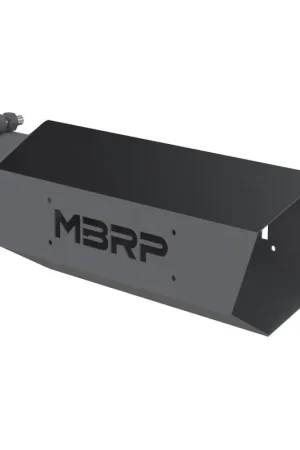 MBRP Universal Hex Tip 4in Inlet 16in Length w/o Logo - Black Coated Worldwide Shipping