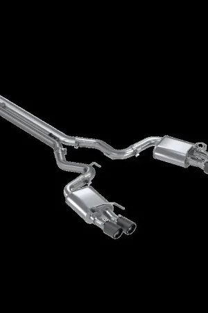 MBRP 18-20 Ford Mustang GT 5.0 w/ Quad Tip Active Exhaust Cat Back Split Rear T304 w/ Carb Fib Tips Deal