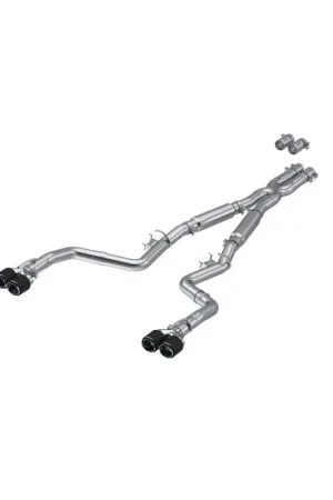 Budget MBRP 17-Up Dodge Challenger 5.7L/6.2L/6.4L Carbon Fiber Quad Tip T304 Catback Exhaust
