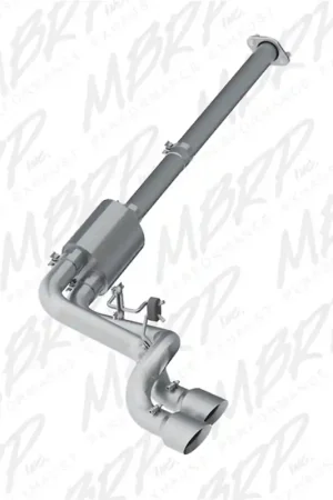MBRP 09-14 Ford F150 Pre-Axle 4.5in OD Tips Dual Outlet 3in AL Cat Back Direct From Factory
