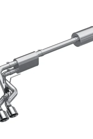 MBRP 2021+ Ford F150 Aluminized Dual Pre-Axle (Street Profile) 2.5in OD Tips 3in Cat Back Exhaust Professional Grade