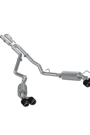 Trusted Brand MBRP 20-21 Ford Explorer ST 3.0L Ecoboost SS 2.5in Dual Rear Exit w/ Carbon Fiber Quad Tips - T304