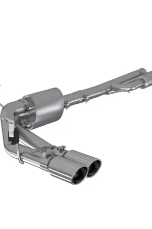 Luxury MBRP 2019+ Chevrolet Silverado 1500 4.5L/5.3L Pre-Axle Dual Side Exite w/ 4in OD Tip - AL