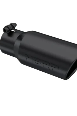Buy Online MBRP Universal Tip 4in OD 3in Inlet 10in Length Angled Rolled End Black