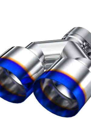 Affordable MBRP Burnt End Tip 2.5 ID Dual 4 OD Out 9.55 length Single wall 304 Stainless Steel Pass Side