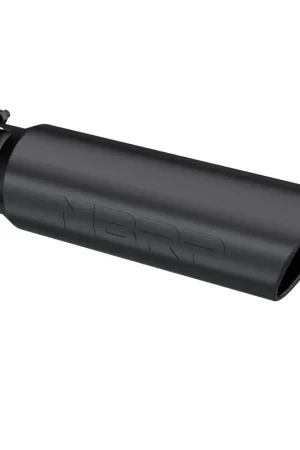 Best Choice MBRP Universal 5in OD Angled Rolled End 4in Inlet 18in Lgth Black Finish Exhaust Tip