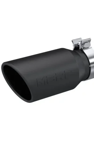 MBRP Universal Tip 4.5in OD / 3.2in Inlet / 10in Length / Angled Cut Rolled End - Black Limited Edition