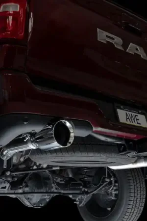 AWE 25+ RAM 1500 3.0TT 0FG Catback Touring Exhaust - Chrome Silver Tips Hot Deal