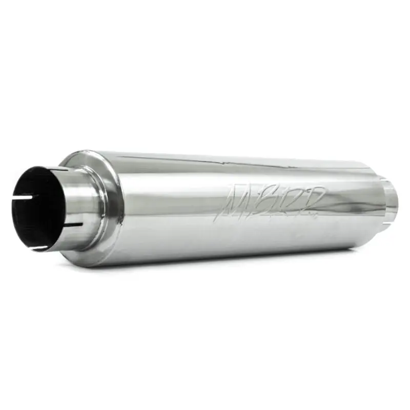 Fresh Stock MBRP Universal Quiet Tone Muffler 4in Inlet/Outlet 24in Body 6in Dia 30in Overall T409
