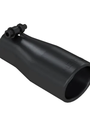 Get Yours MBRP Universal Tip 2.5 O.D. Oval End 3.75 Inlet 10in length - Black Finish