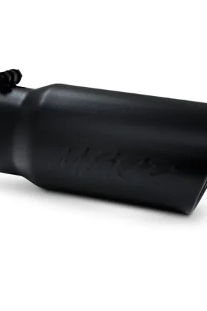 Secure Checkout MBRP Universal Tip 5 O.D. Angled Rolled End 4 inlet 12 length - Black Finish