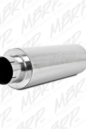 MBRP Universal Quiet Tone Muffler 5in Inlet /Outlet 8in Dia Body 31in Overall Modern