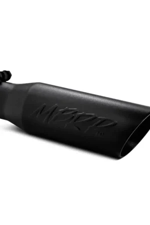 MBRP Universal Tip 3.5 O.D. Dual Wall Angled 2.5 inlet 12 length - Black Finish Buy Today