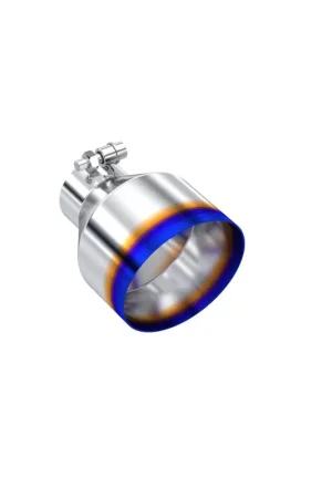 MBRP Univ. T304 Stainless Steel Burnt End Tip 2.5in ID / 5in OD / 6.5in Length Angle Cut Single Wall Super Sale