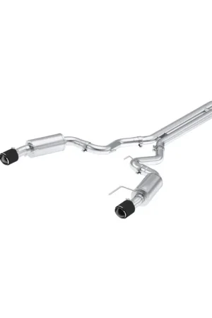MBRP 2024 Ford Mustang GT S650, 5.0L 3inCat-Back Dual Split Rear with Carbon Fiber Tips (Street) Same Day Shipping