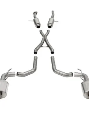 Get Yours Corsa 2018-2025 Dodge Durango SRT 392 Cat-Back 2.75in Dual Rear Exit Xtreme 4.5in Black PVD Tips