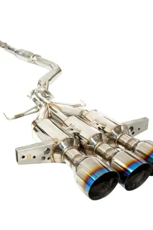 Invidia 2017 Honda Civic Type-R Gemini/R400 Full 76mm Exhaust w/Front Pipe and Titanium Tips Sale