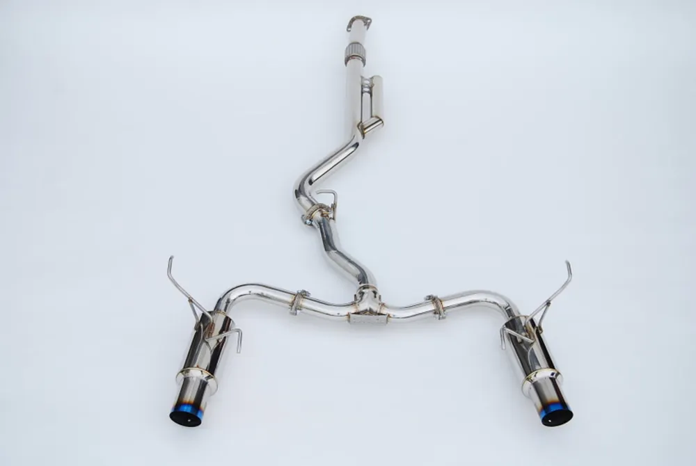 Limited Offer Invidia 08+ Subaru WRX/STI 4dr N1 Twin Outlet Single Layer Tip Titanium Cat-Back Exhaust