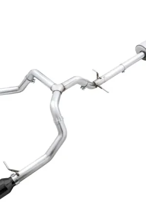 AWE Tuning 4th Gen GM 1500 5.3L 0FG Catback Split Rear Exit (Flat Bumper) - Dual Diamond Tips Luxury