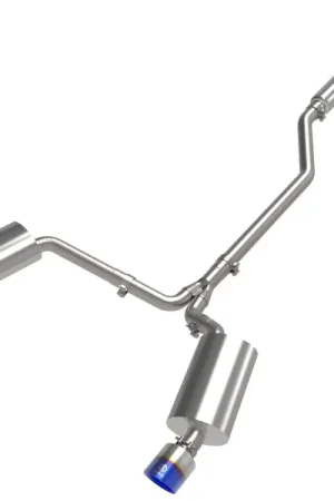Weekend Sale aFe 09-14 Acura TSX L4 2.4L Takeda 2-1/2in to 2-1/4in 304 SS Cat-Back Exhaust System w/BlueFlame Tip